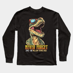 Funny T-Rex Dinosaur Gifts Men Women Kids Funny Dinosaur Long Sleeve T-Shirt